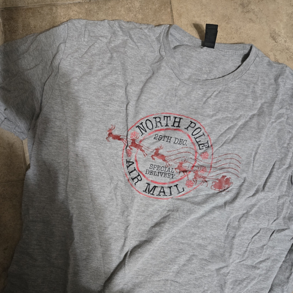 Gildan Gray North Pole Air Mail Women's Tee
